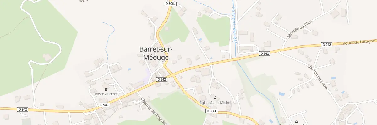 Plan du 5033 Les Claux à Barret-sur-Méouge