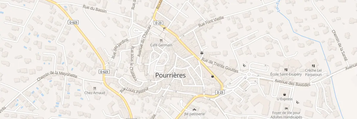 Plan du 19 Rue du Commerce à Pourrières