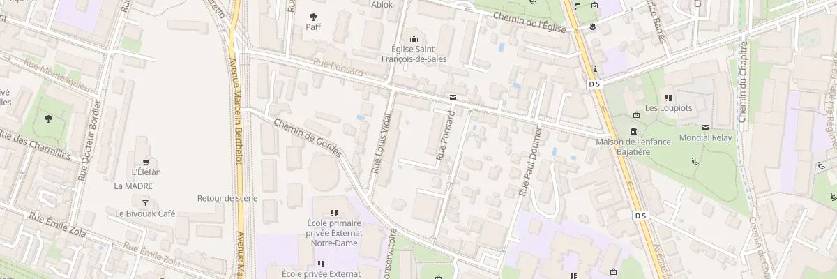 Plan du 15B Rue Ponsard à Grenoble