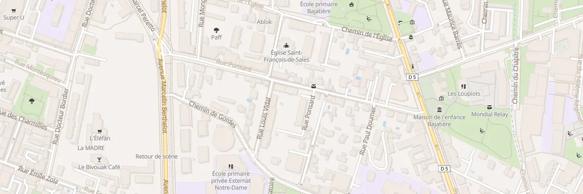 Plan du 17 Rue Ponsard à Grenoble