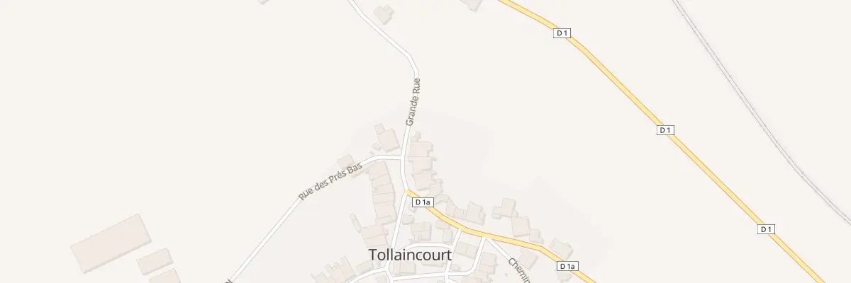 Plan du 2A Rue Grande Rue à Tollaincourt