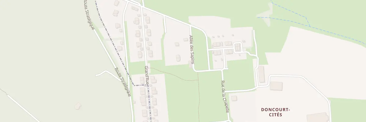 Plan du 2 All des Sapins à Baslieux
