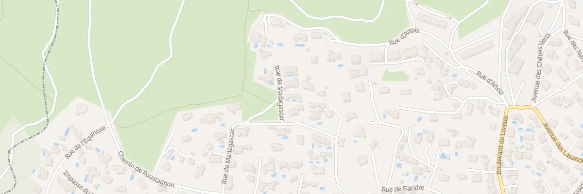 Plan du 411 Rue de Madagascar à Bandol