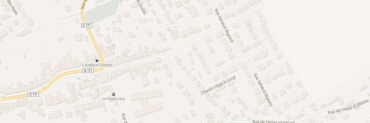 Plan du 27 Rue de l’Abbe d’Ollieres à Lexy