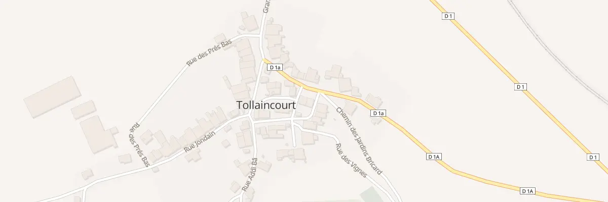 Plan du 5020 Rue de l’Église à Tollaincourt