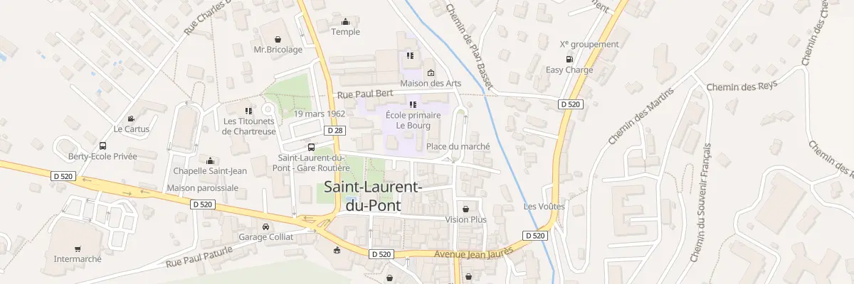 Plan du 21 Av Charles de Gaulle à Saint-Laurent-du-Pont