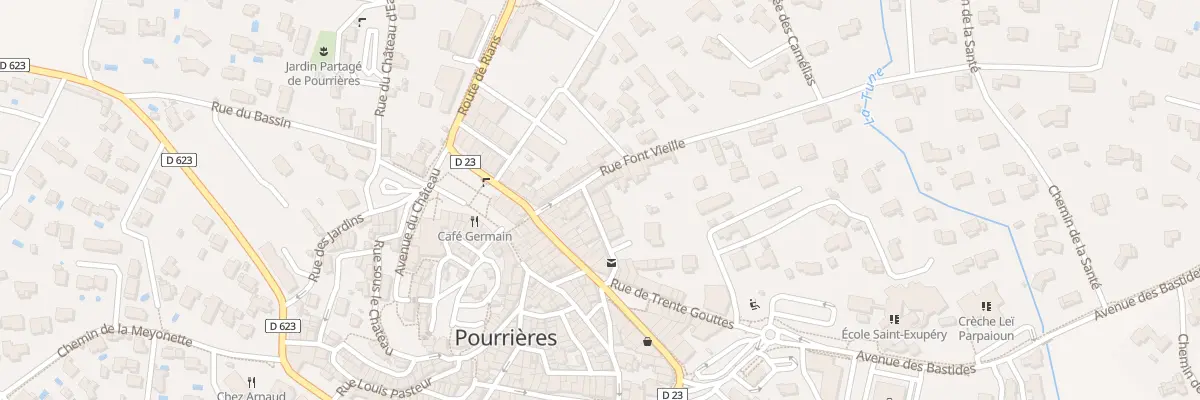 Plan du 2 Rue Marius Caius à Pourrières