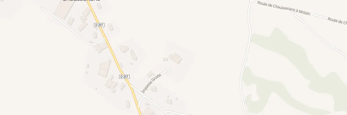 Plan du 95 Imp de la Grotte à Chaussenans