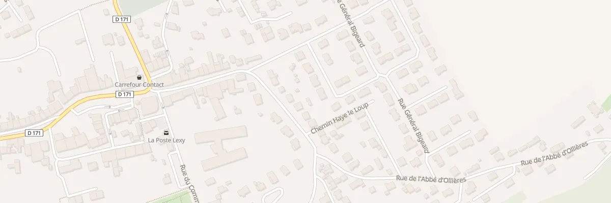 Plan du 33 Rue de l’Abbe d’Ollieres à Lexy