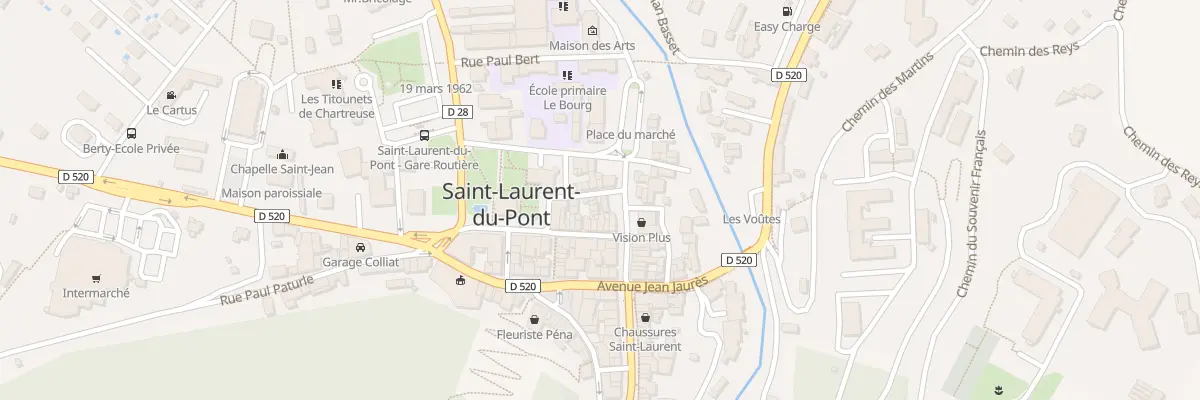 Plan du 15 Av Charles de Gaulle à Saint-Laurent-du-Pont