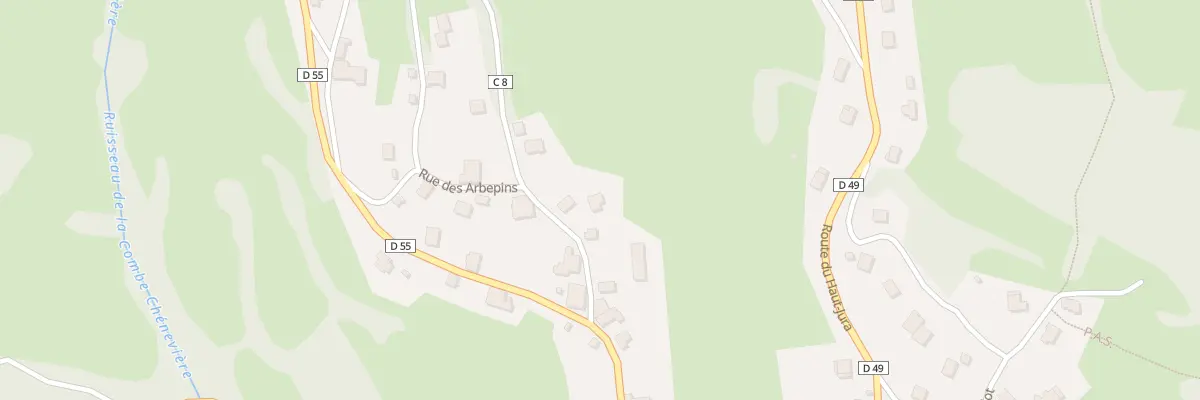 Plan du 84 Rue de la Fontaine des Crets à Échallon