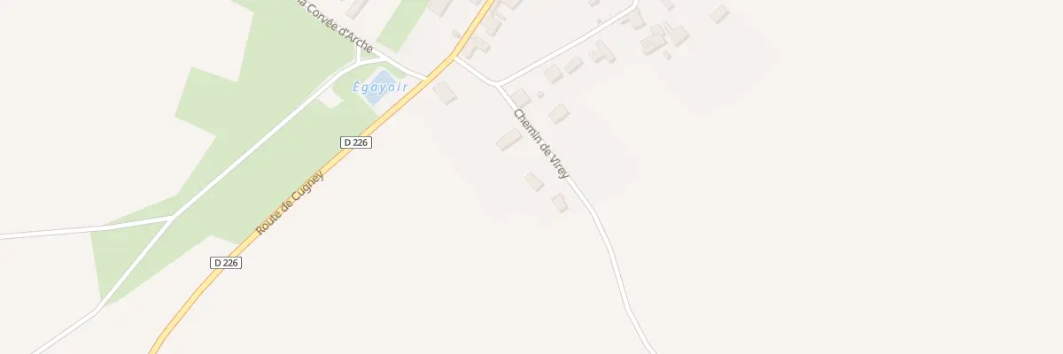 Plan du 4 Che de Virey à Velloreille-lès-Choye