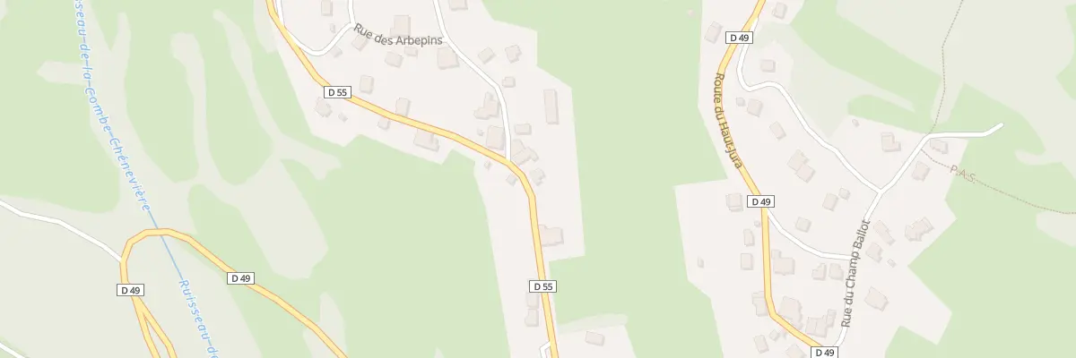 Plan du 538 Rte du Haut-bugey à Échallon