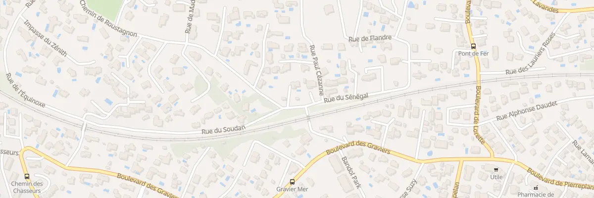 Plan du 206 Rue du Senegal à Bandol