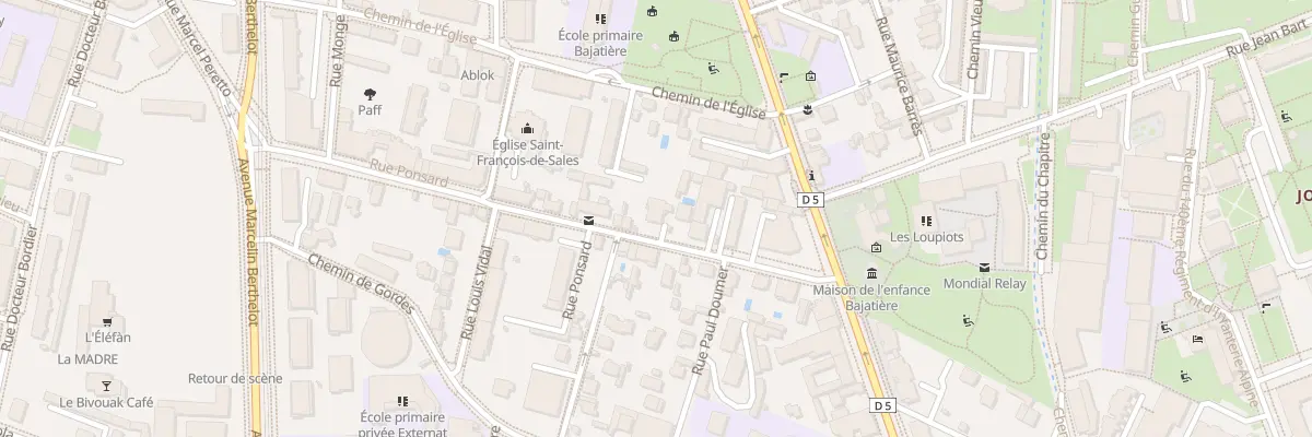 Plan du 4T Rue Ponsard à Grenoble