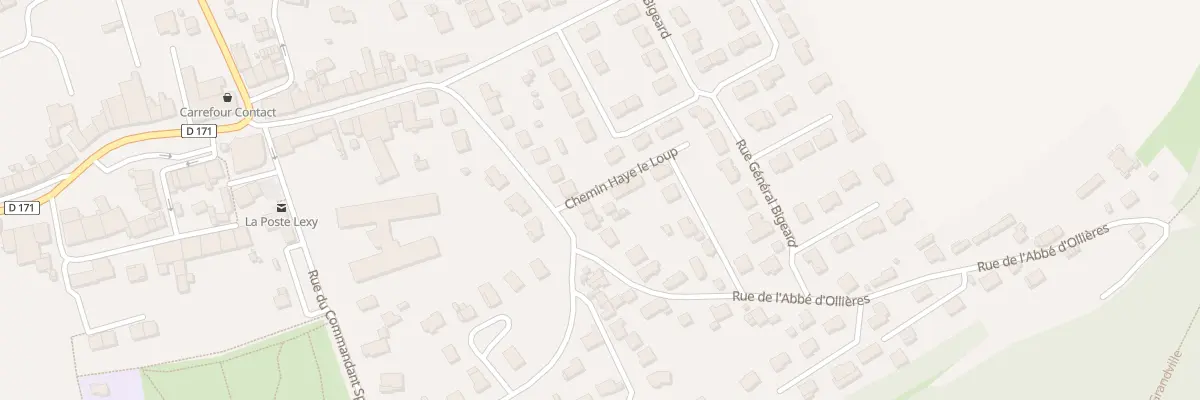 Plan du 39 Rue de l’Abbe d’Ollieres à Lexy