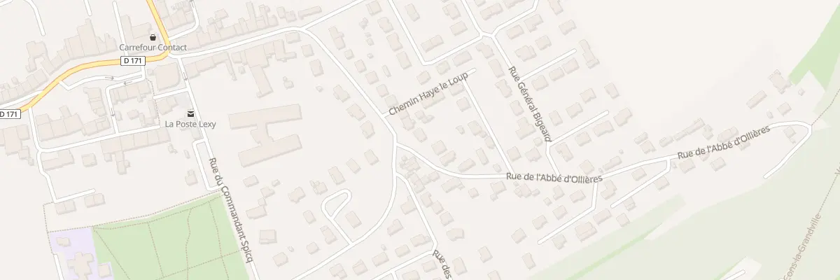 Plan du 43 Rue de l’Abbe d’Ollieres à Lexy