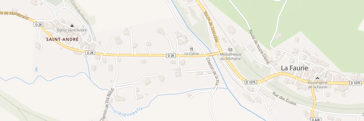 Plan du 103 Rte de Montbrand à La Faurie