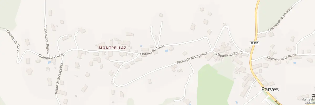 Plan du 38 Che du Torne à Parves et Nattages