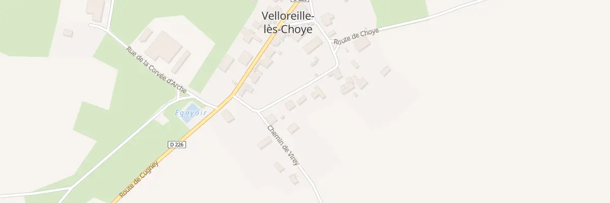 Plan du 8 Rue Petite Rue à Velloreille-lès-Choye