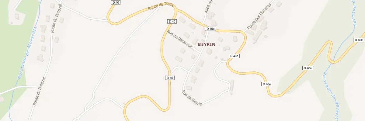 Plan du 5196F Beyrin à Traize