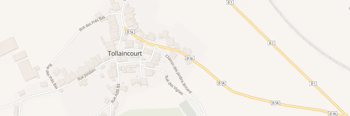 Plan du 6 Rue du Poirier Blanc à Tollaincourt