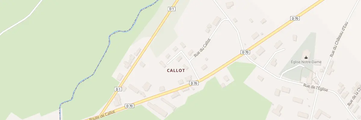 Plan du 6 Lot Lotissement Callot à Membrey