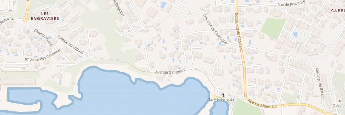 Plan du 260 Av Georges V à Bandol