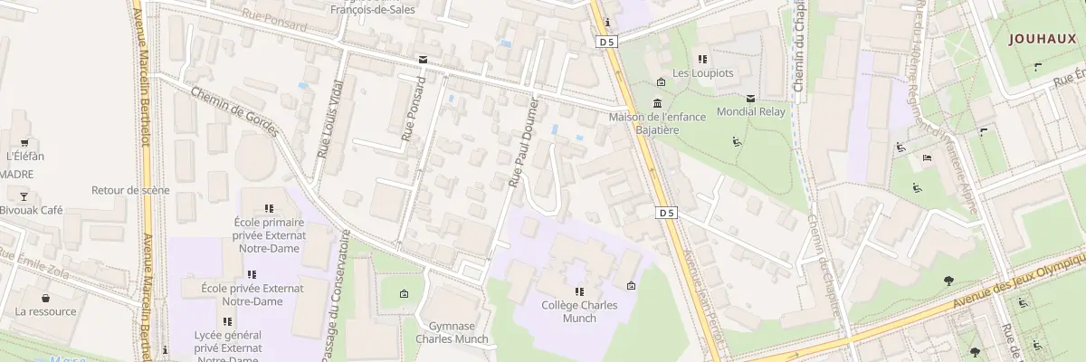 Plan du 3 Rue Paul Doumer à Grenoble