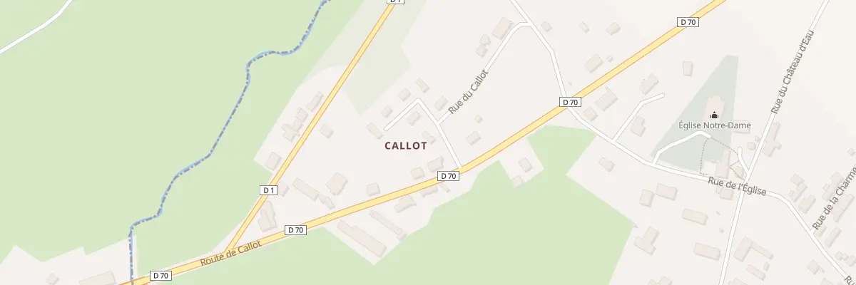 Plan du 7 Lot Lotissement Callot à Membrey