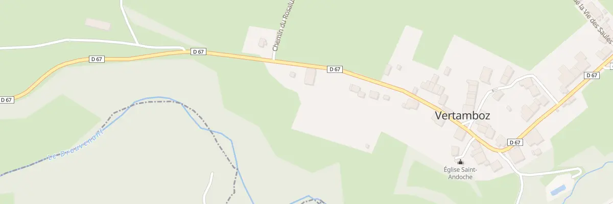 Plan du 5026 Rue des Fontaines à Vertamboz