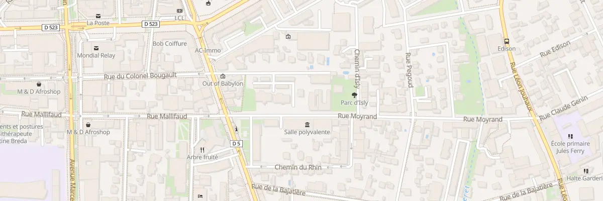 Plan du 28 Rue Moyrand à Grenoble