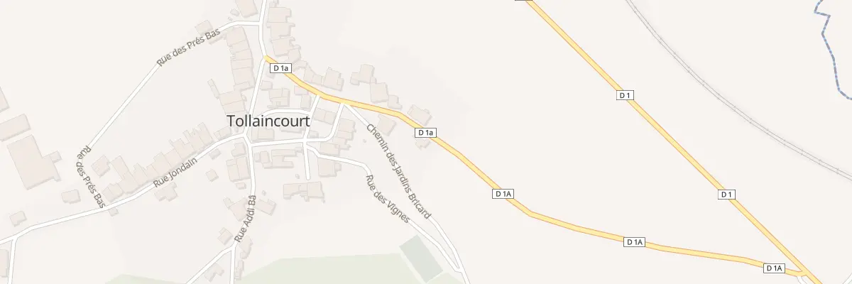 Plan du 8 Rue du Poirier Blanc à Tollaincourt