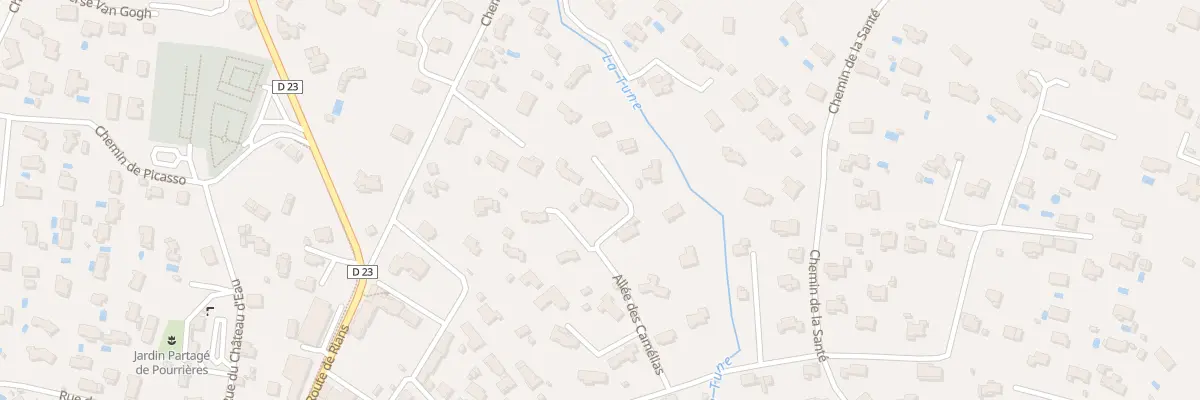 Plan du 225 Rue Fontvieille Prolongee à Pourrières