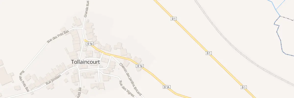 Plan du 9 Rue du Poirier Blanc à Tollaincourt