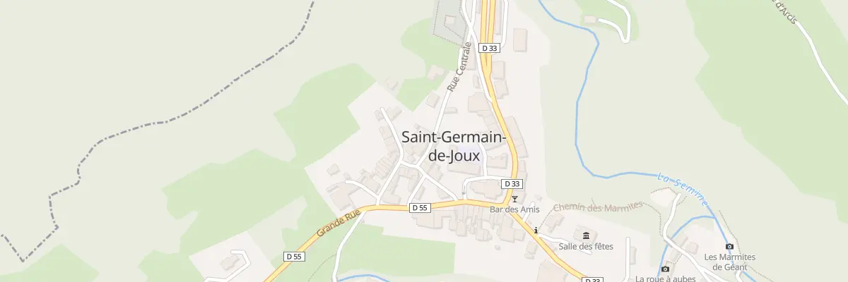 Plan du 206 Rue Centrale à Saint-Germain-de-Joux