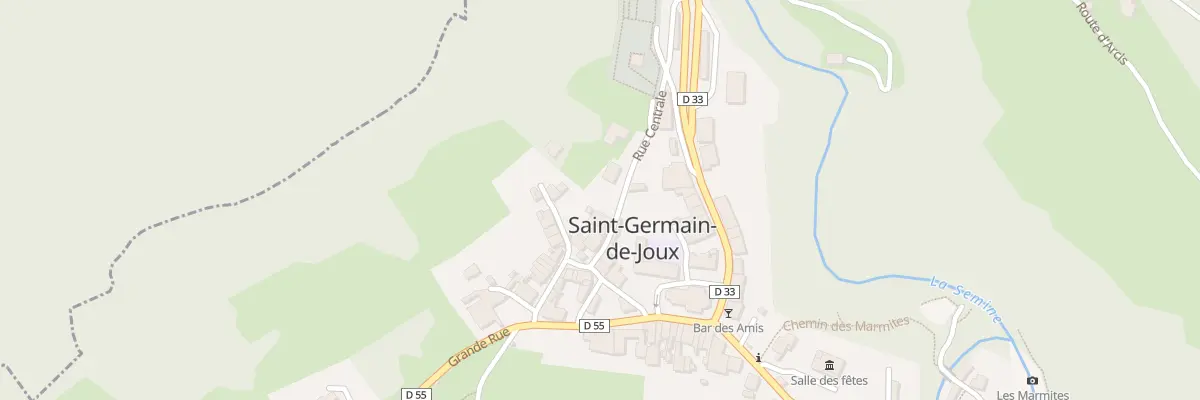 Plan du 190 Rue Centrale à Saint-Germain-de-Joux