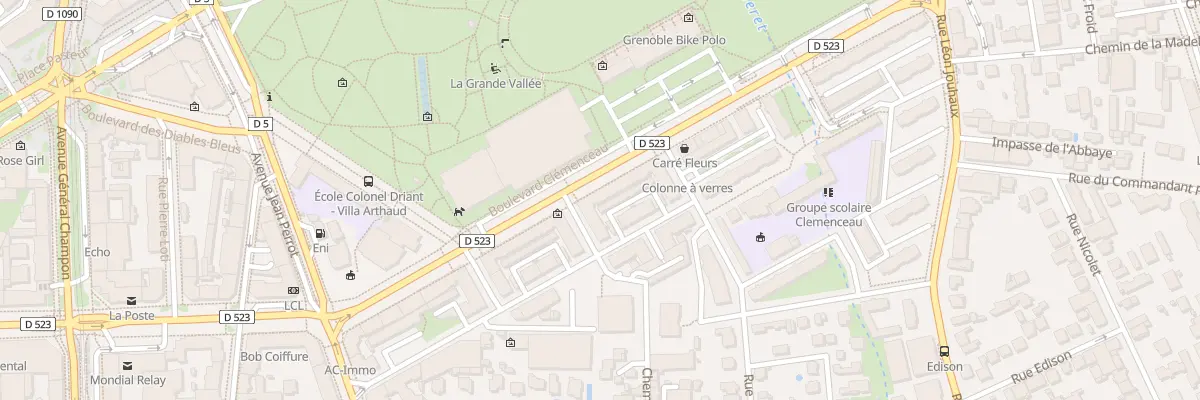 Plan du 2 Rue Auguste Ravier à Grenoble
