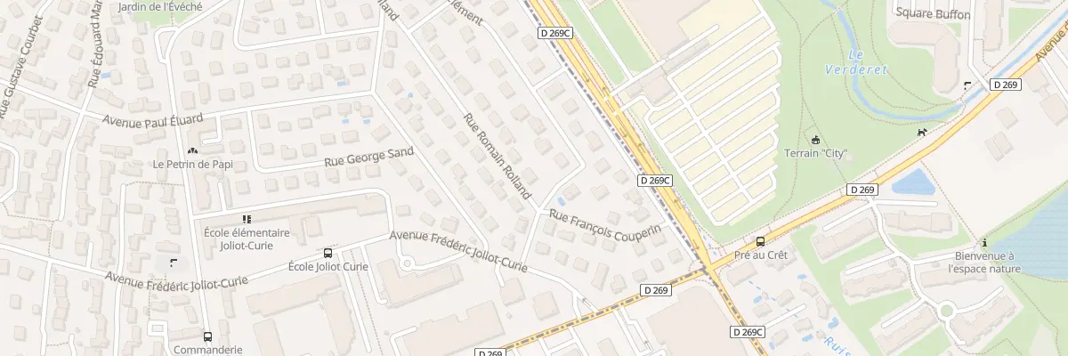 Plan du 30 Rue Jean-Baptiste Clément à Échirolles