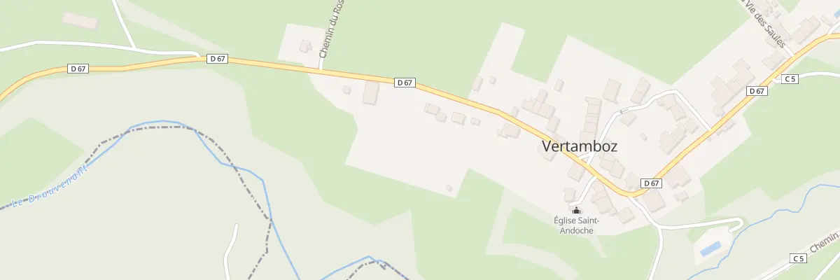 Plan du 160 Rue des Fontaines à Vertamboz