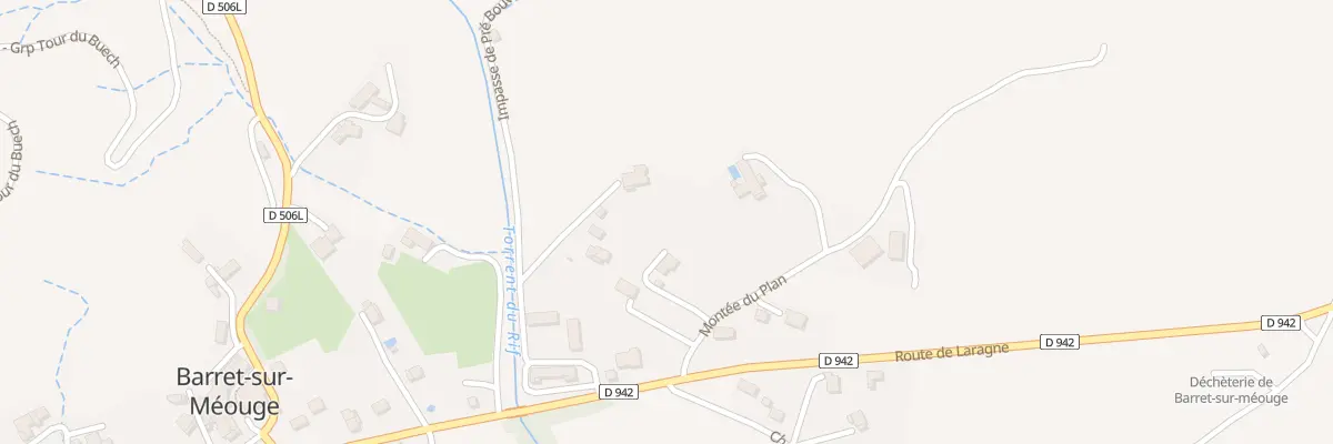 Plan du 5215F Pre Bouvet à Barret-sur-Méouge