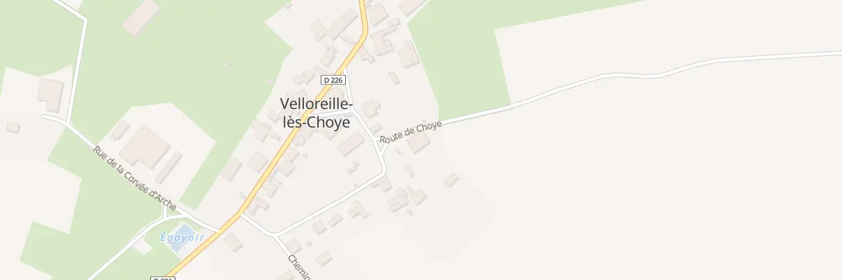 Plan du 2 Rte de Choye à Velloreille-lès-Choye