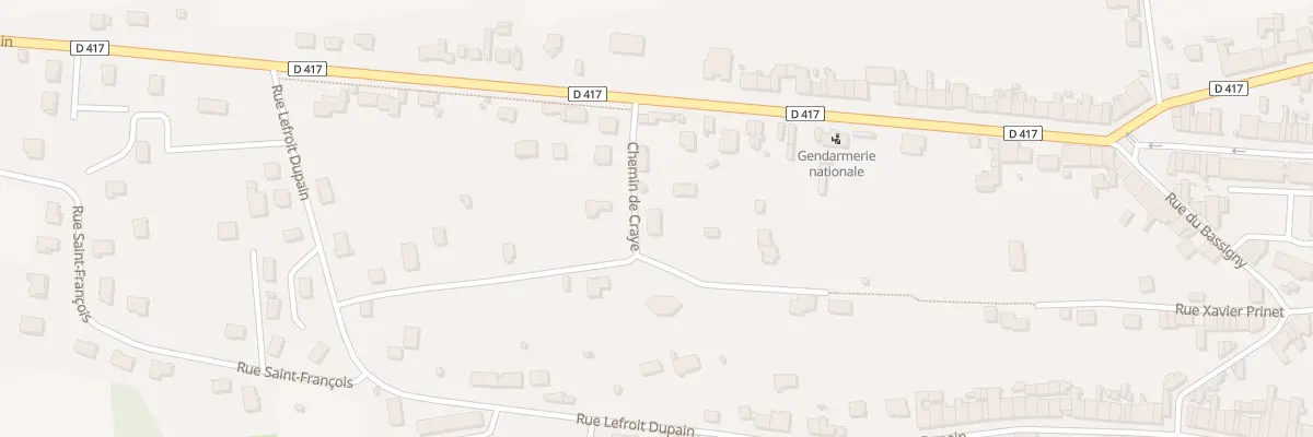 Plan du 1 Che de Craye à Bourbonne-les-Bains
