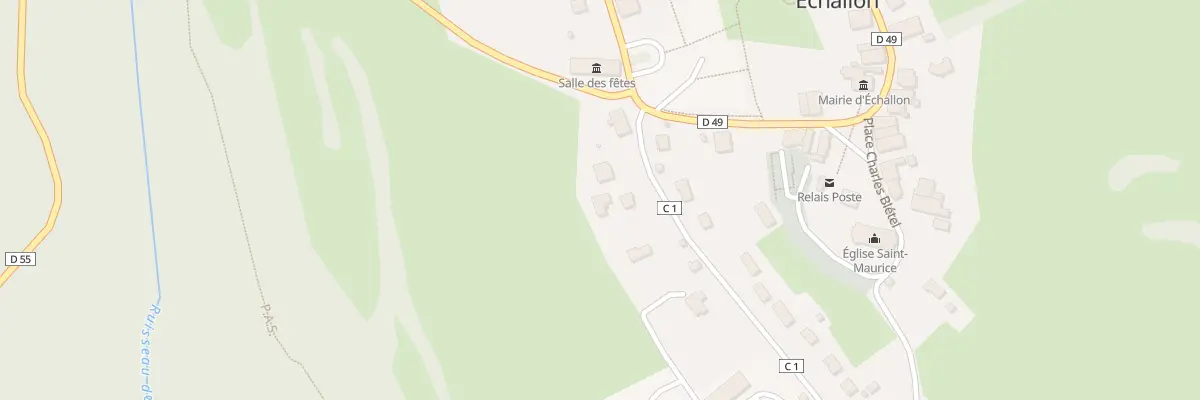 Plan du 74 Rue du Verger à Échallon