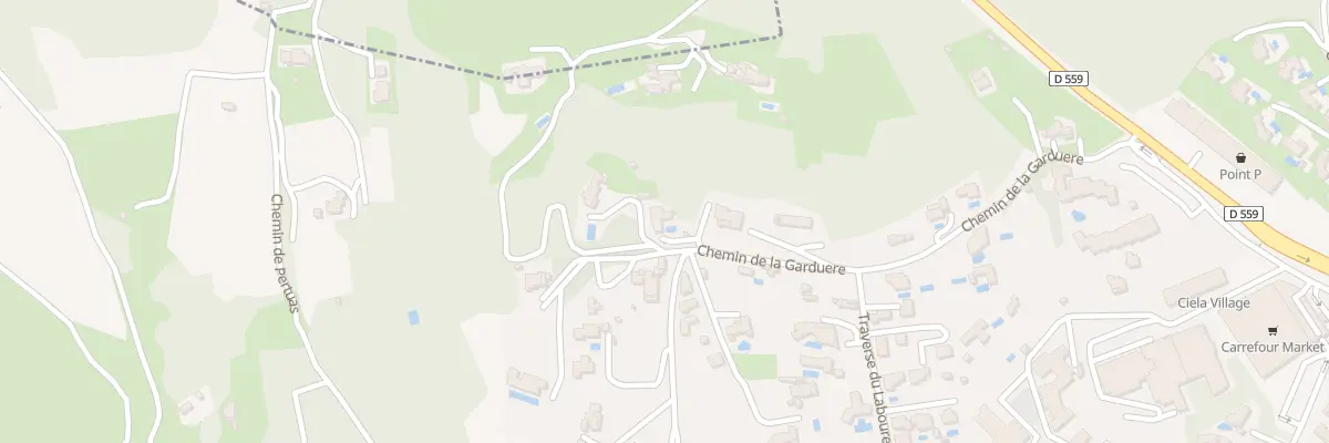 Plan du 374 Che de la Garduere à Bandol