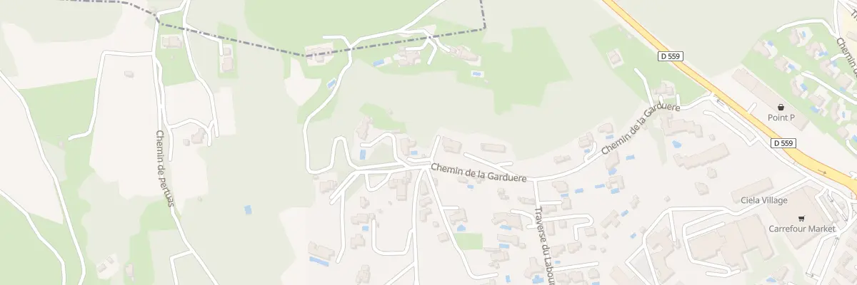 Plan du 376 Che de la Garduere à Bandol