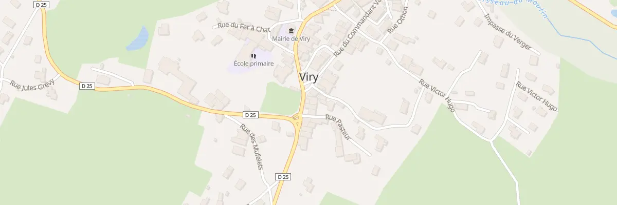 Plan du 6 Rue Rouget de Lisle à Viry