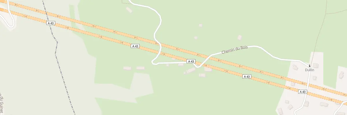 Plan du 663 Che du Bois à Dullin