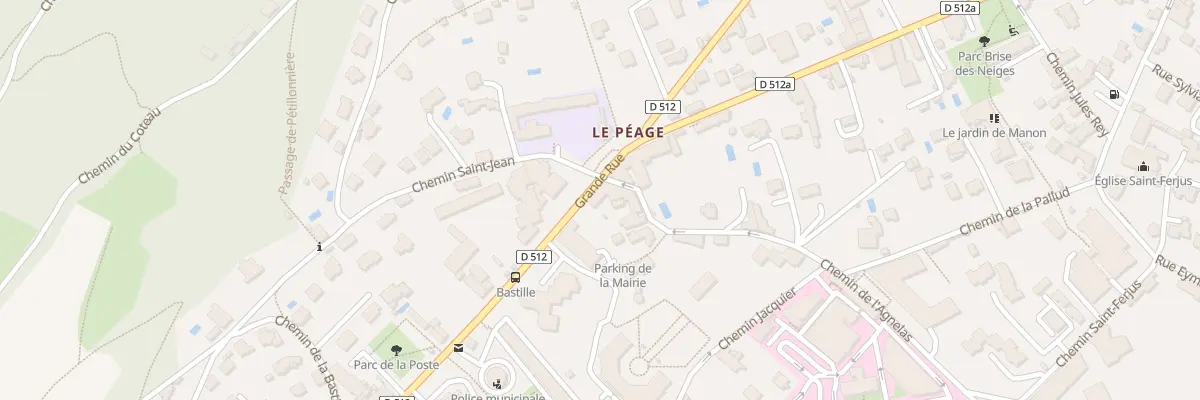 Plan du 93 Grande Rue à La Tronche