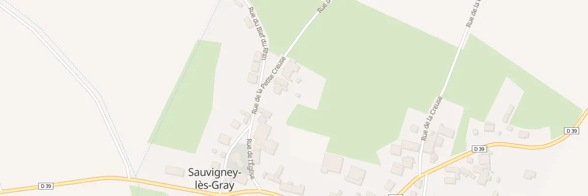 Plan du 8 Rue de la Petite Creuse à Sauvigney-lès-Gray